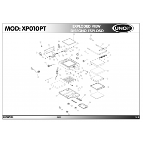 Деталировка Гриль контактный Unox XP010PT-0D00