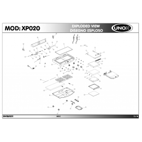 Деталировка Гриль контактный Unox XP020-0D00