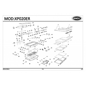 Деталировка Гриль контактный Unox XP020ER-0D01