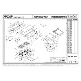 Деталировка Гриль контактный Unox XP020P 199906-