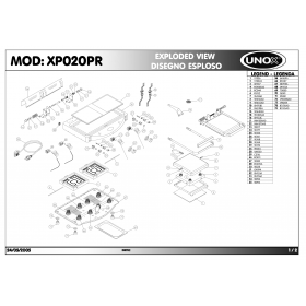 Деталировка Гриль контактный Unox XP020PR 200505-