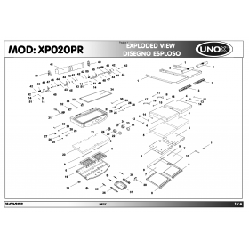 Деталировка Гриль контактный Unox XP020PR-0D00