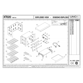 Деталировка Гриль Unox XT020 200008-