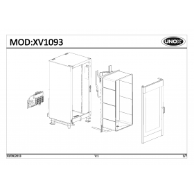 Деталировка Пароконвектомат электр. Unox XV1093-0D00