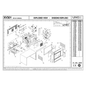 Деталировка Пароконвектомат электр. Unox XV301 200007-