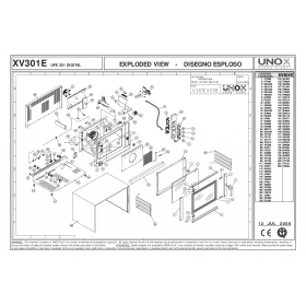 Деталировка Пароконвектомат электр. Unox XV301E 200007-