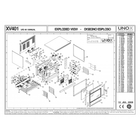 Деталировка Пароконвектомат электр. Unox XV401 200007-