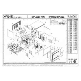 Деталировка Пароконвектомат электр. Unox XV401E 200007-