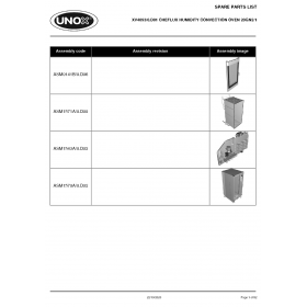 Деталировка Пароконвектомат электр. Unox XV4093 XV4093-0.D01