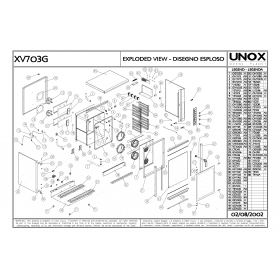 Деталировка Пароконвектомат газ. Unox XV703G 200208-