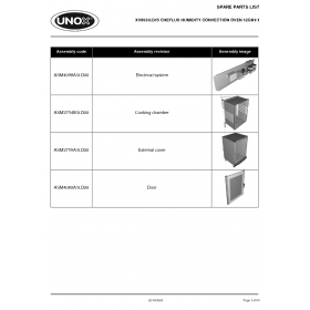 Деталировка Пароконвектомат электр. Unox XV893 XV893-0.D15