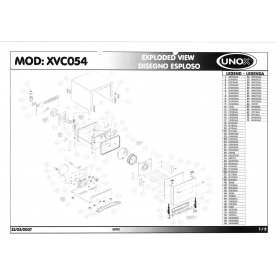 Деталировка Пароконвектомат электр. Unox XVC054 200702-