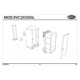 Деталировка Пароконвектомат газ. Unox XVC1015EGL-0D05