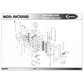 Деталировка Пароконвектомат газ. Unox XVC1015G 201105-