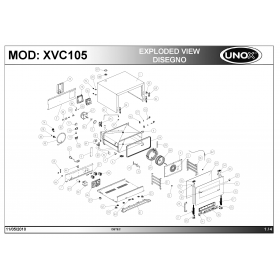 Деталировка Пароконвектомат электр. Unox XVC105 201005-