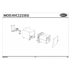 Деталировка Пароконвектомат газ. Unox XVC1215EG-0D03