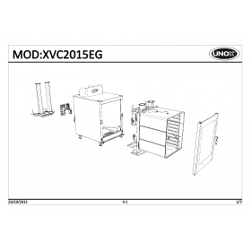 Деталировка Пароконвектомат газ. Unox XVC2015EG-0D00