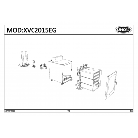 Деталировка Пароконвектомат газ. Unox XVC2015EG-0D02