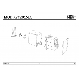 Деталировка Пароконвектомат газ. Unox XVC2015EG-0D04