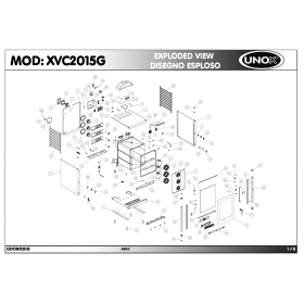 Деталировка Пароконвектомат газ. Unox XVC2015G 201009-