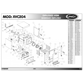 Деталировка Пароконвектомат электр. Unox XVC204 200703-