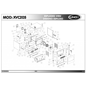 Деталировка Пароконвектомат электр. Unox XVC205 201009-