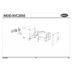 Деталировка Пароконвектомат электр. Unox XVC205E-0D01