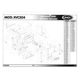 Деталировка Пароконвектомат электр. Unox XVC304 200703-