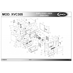 Деталировка Пароконвектомат электр. Unox XVC305 201005-