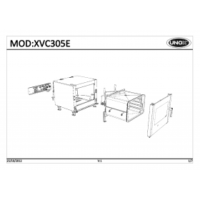 Деталировка Пароконвектомат электр. Unox XVC305E-0D00
