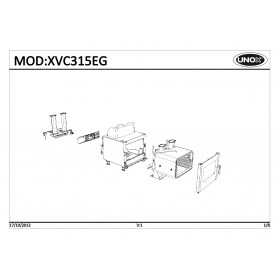 Деталировка Пароконвектомат газ. Unox XVC315EG-0D00