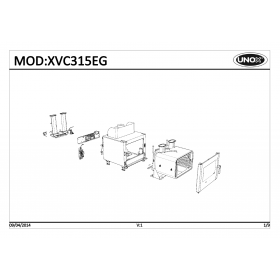 Деталировка Пароконвектомат газ. Unox XVC315EG-0D04