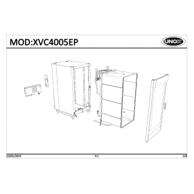 Деталировка Пароконвектомат электр. Unox XVC4005EP-0D03