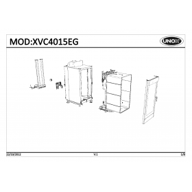 Деталировка Пароконвектомат газ. Unox XVC4015EG-0D01