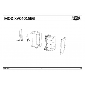 Деталировка Пароконвектомат газ. Unox XVC4015EG-0D02