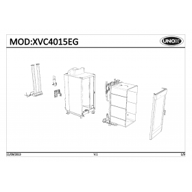 Деталировка Пароконвектомат газ. Unox XVC4015EG-0D04