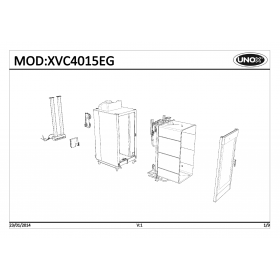 Деталировка Пароконвектомат газ. Unox XVC4015EG-0D05