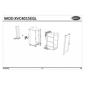 Деталировка Пароконвектомат газ. Unox XVC4015EGL-0D01