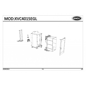 Деталировка Пароконвектомат газ. Unox XVC4015EGL-0D02