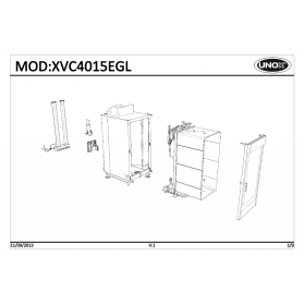 Деталировка Пароконвектомат газ. Unox XVC4015EGL-0D04