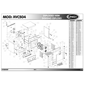 Деталировка Пароконвектомат электр. Unox XVC504 200703-