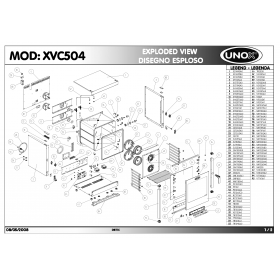 Деталировка Пароконвектомат электр. Unox XVC504 200805-