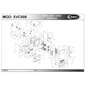 Деталировка Пароконвектомат электр. Unox XVC505 201005-