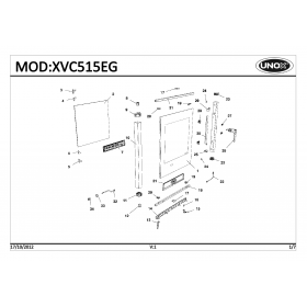 Деталировка Пароконвектомат газ. Unox XVC515EG-0D00