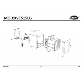 Деталировка Пароконвектомат газ. Unox XVC515EG-0D04