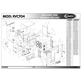 Деталировка Пароконвектомат электр. Unox XVC704 200703-