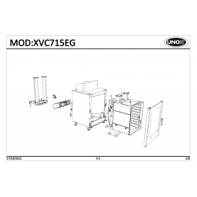 Деталировка Пароконвектомат газ. Unox XVC715EG-0D00