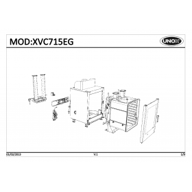 Деталировка Пароконвектомат газ. Unox XVC715EG-0D01