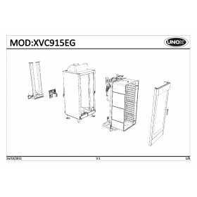 Деталировка Пароконвектомат газ. Unox XVC915EG-0D00