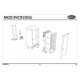 Деталировка Пароконвектомат газ. Unox XVC915EGL-0D04